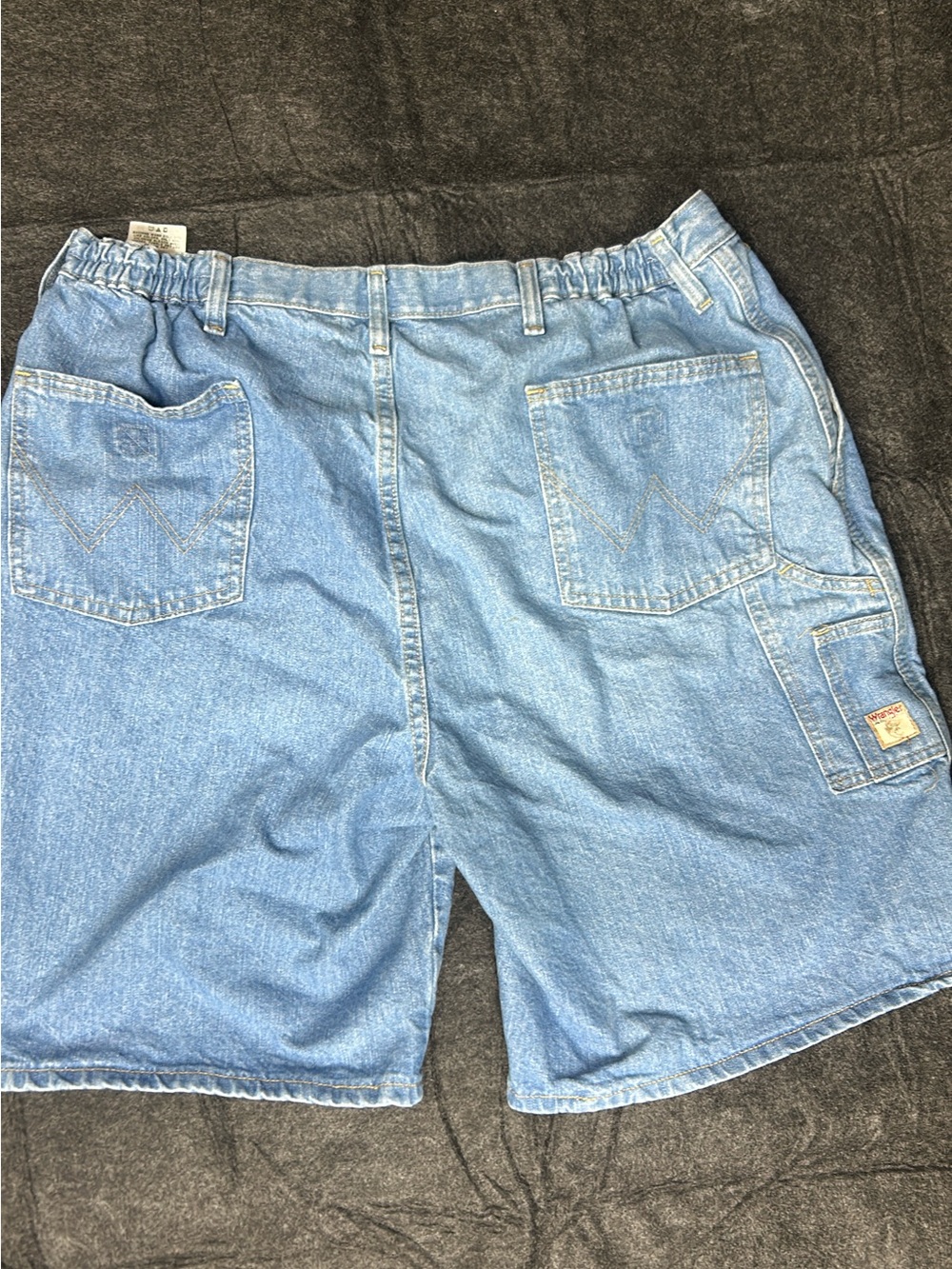 Wrangler Light Blue Men's Denim Carpenter Shorts